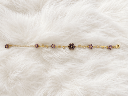 Amethyst Blossom Bracelet